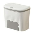 thumbnail image 1 of T-HOTLYST Kitchen Composts Bin Cabinets Door Mounted Trash Can with Lid Under Sink Garbage Storage Solution, Plastic Waste Container, 1 of 19