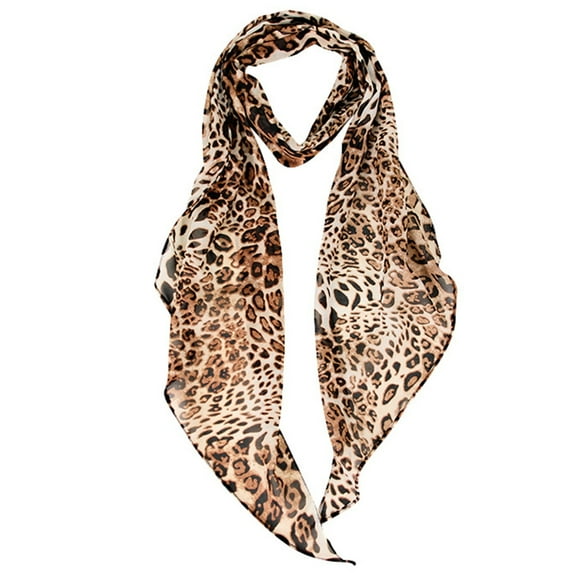 T-HOTLYST Leopards Pattern Scarf Trendy Outfits Retros Styles Scarves Fashionable Scarf Suitable for Various Occasion