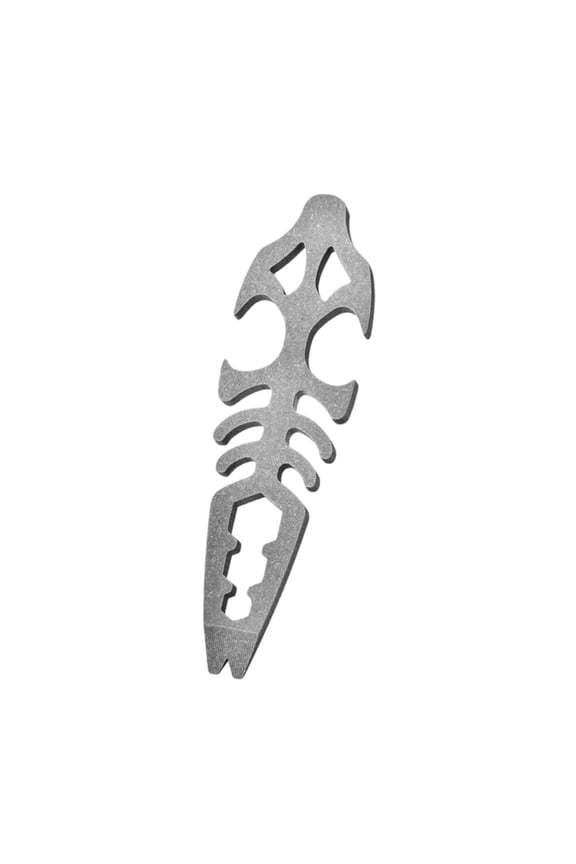 Light weight Alloys Pry Bar Keychains Fishbone Shape Bottle Opener Wrenches Convenient Keychains Attachments