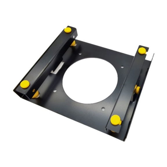 T-HOTLYST Metal &Rubber 3.5in Hard Drive Mounting Bracket for 3.5 Hard Disk to 5.25 Bay Installation Shockproof &Noise Reductions