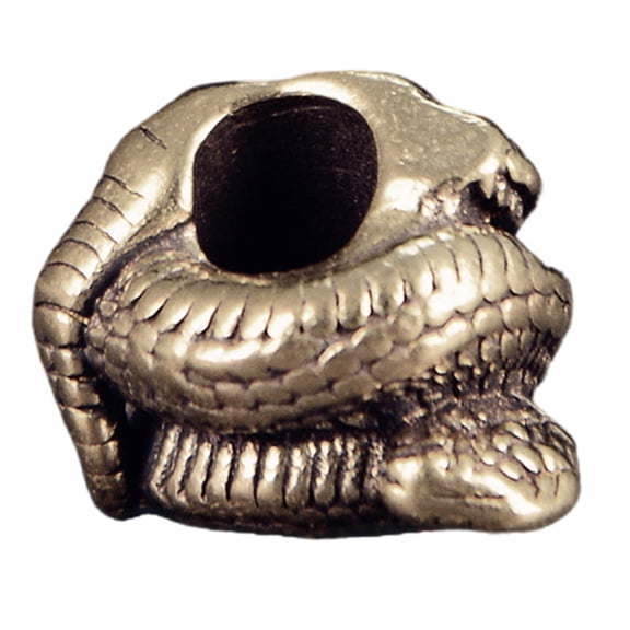 T-HOTLYST Metal Snake Head Pendant for Keychain and Backpack Decoration Unique Snake Charm Paracord Accessories