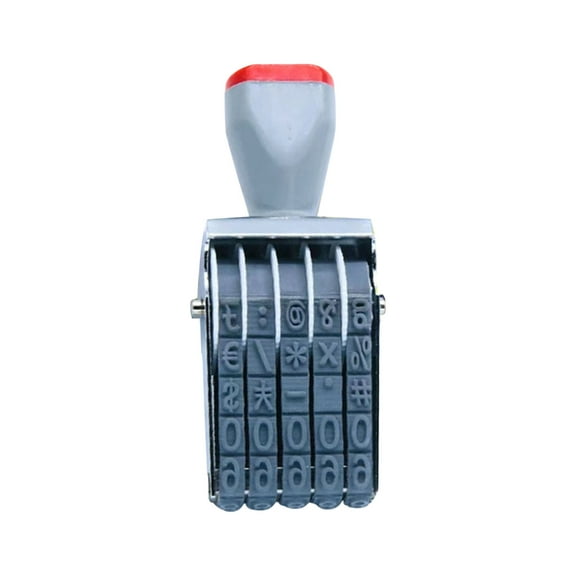 T-HOTLYST Numbering Stamp Changeable Digits Number Stamp Multifunctional 0-9 Number Stamp Business Stamp Rotating Number Stamp