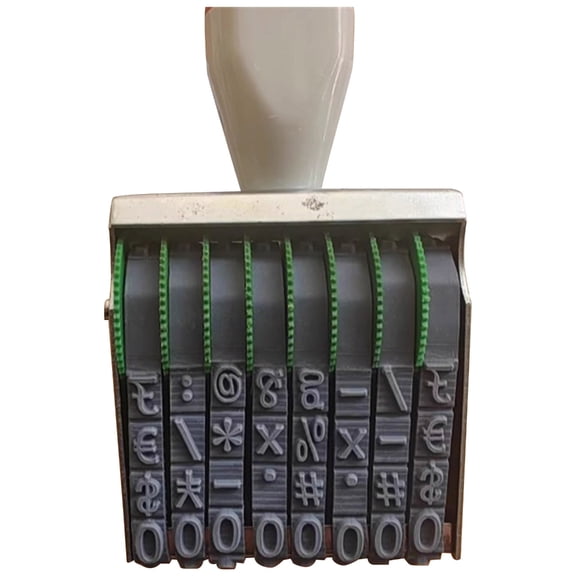 T-HOTLYST Numbering Stamp Changeable Digits Number Stamp Multifunctional 0-9 Number Stamp Business Stamp Rotating Number Stamp