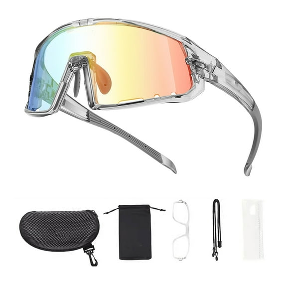 T-HOTLYST Outdoor Fishing Sport Bicycles Eyewear Photochromic Cycling Glasses Road Bike Sunglasses Bicycles Windproof Goggles