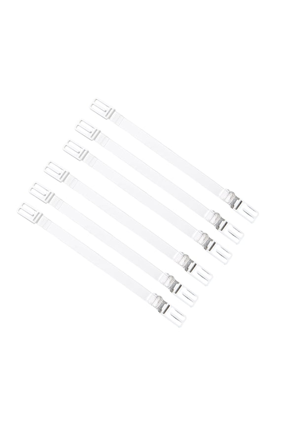 Pack of 6 Nonslip Bra Strap Holders Adjustable Elastic Bralette Strap Clips for Secure and Comfortable Fit Bra Accessory