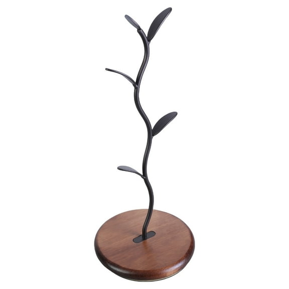 T-HOTLYST Portable Mug Holder Tree for Kitchen or Coffee Cup with Stable Design and 4 Hook Home Organization Storage Solution