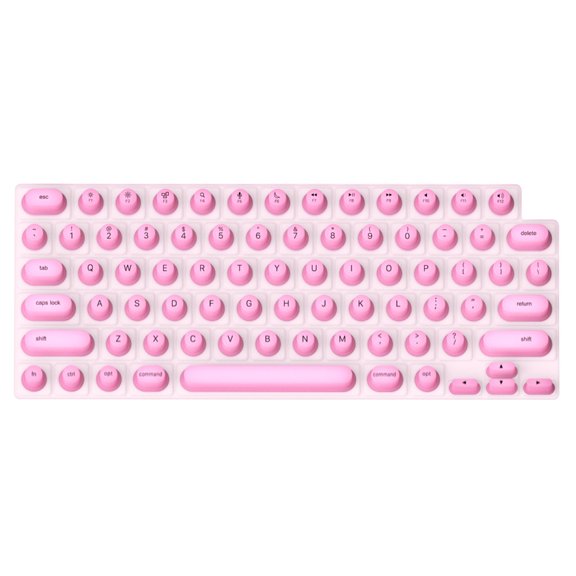 T-HOTLYST Raised Silicone Keyboards Cover for Long Nails for 2021 2024 and Air for Office and Study Setting