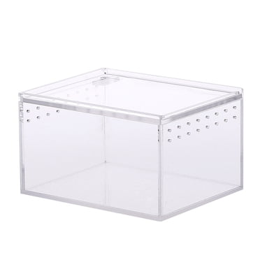 2 Sets Acrylic Mini Reptile Tank Accessories, Mini Tarantula Enclosure ...