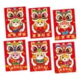 THOTLYST Set of 6 Festival 2025 Snake Year Money Packet Luxurious Feel