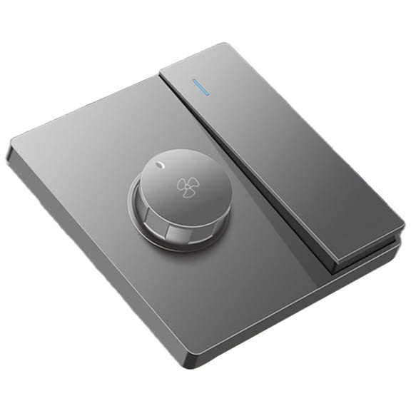 T-HOTLYST Stepless Speed Controller Ceiling Fan Speed Control Switching Conceal Mounted Wall Fan Speed Regulator 86 Type for Home