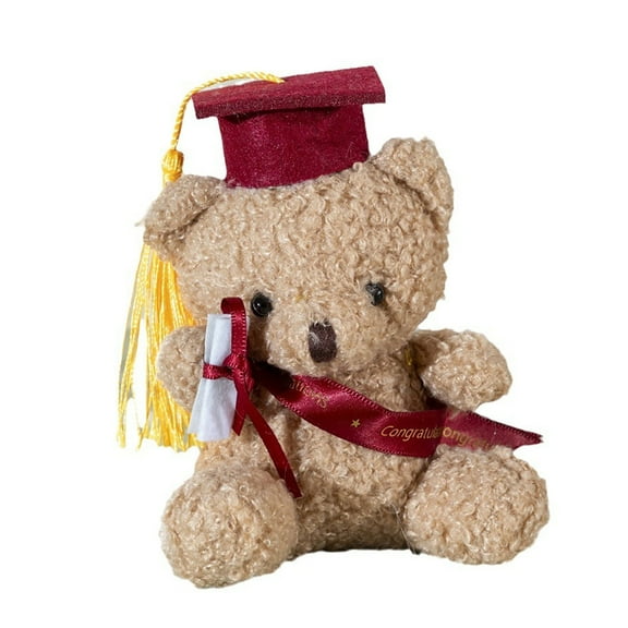 T-HOTLYST Stuffed Toy Plush Bear Graduation Gift for Graduate 2024 Photography Graduation Bear Stuffed Animals Cartoon Bear