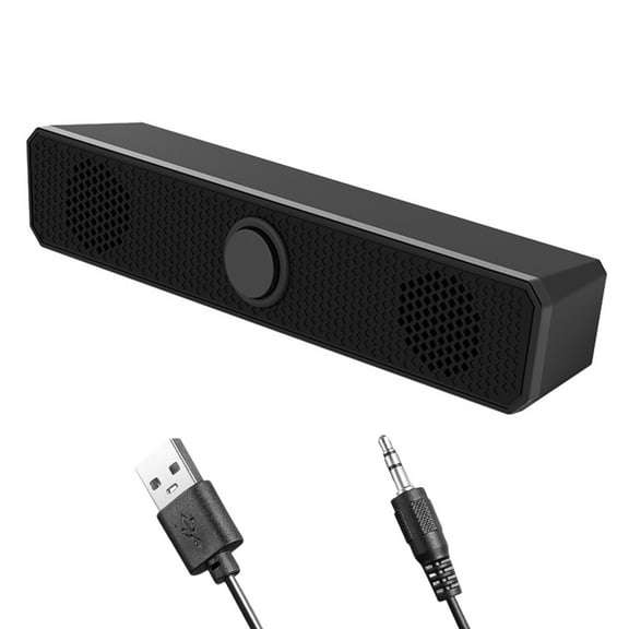 T-HOTLYST USB Powered Multimedias Small Speaker Computer Mini Sound Bar Speaker USB Powered for Computer Desktop Laptops PC