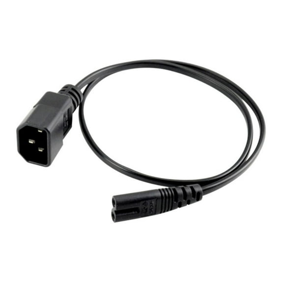 T-HOTLYST Universal Cord Male to Female Cable C14 to C7 Conversion Cord Electrical Cord PVC Power Adapters Easy Connection Cable