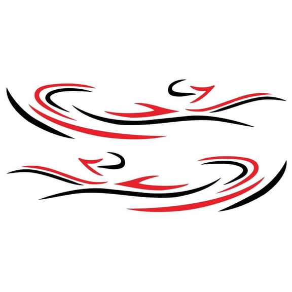 T-HOTLYST Universal Decorative Sticker for Campers Auto Side Body Sticker Adhesive Graphics Decals Exterior Waterproof Sticker