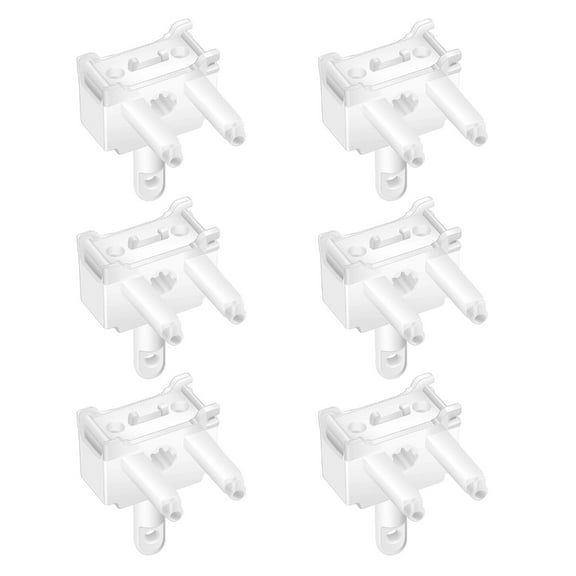 T-HOTLYST White Vertical Blind Wand Repair Part Plastic Control Rods Replacement Durability for Light Adjustment 6/8/10Pieces