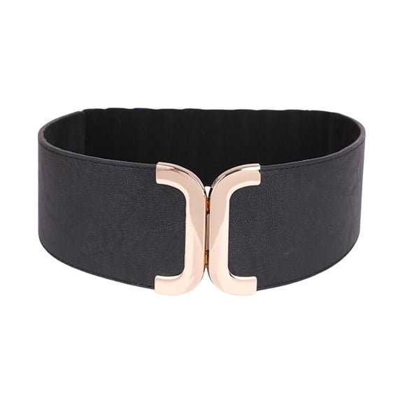 T-HOTLYST Wide Elastic Stretch Belt Women Vintage Adjustable Waistband Fashion Waist Belt Suitable for Various Occasion
