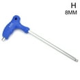 thumbnail image 1 of T-Handle Allen Wrench Ball End Hex Key Set Long Arm 1.5-10mm B7T3, 1 of 9