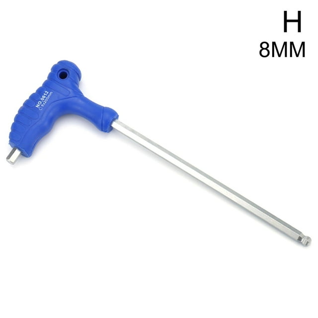 T-Handle Allen Wrench Ball End Hex Key Set Long Arm 1.5-10mm B7T3