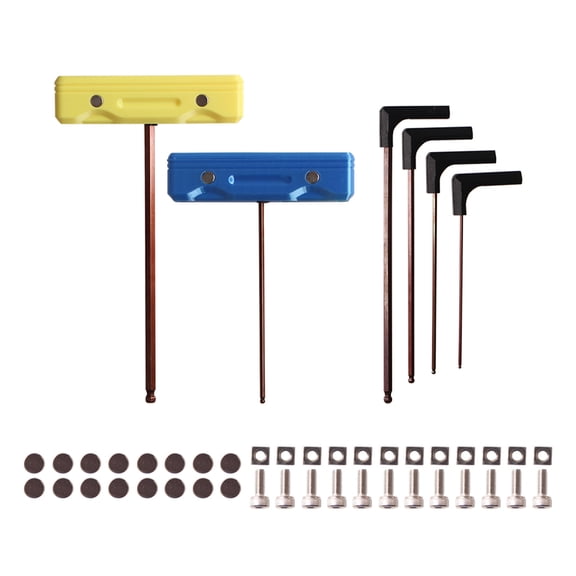 T Handle Allen Wrench Set Standard with T Handle Hexagon Key Long Hexagon Driver Set Hexagon Allen Wrench Tool Set for 3D Printer