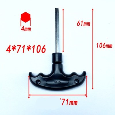 T-Handle Hex Key Wrench Set 6-Corner Screwdriver for Precision Fastening