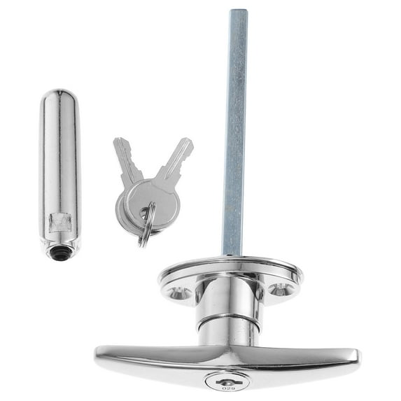 Black Zinc Alloy T Handle Lock Set for Replacement with 2 Pieces