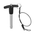 thumbnail image 1 of T Handle Lock Pins, 3/8" Pin Dia. 1-31/32" Usage Length Stainless Steel Push-Button Quick Release Pin, 1 of 6