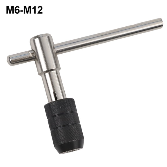 T Handle Tap Wrench Adjustable T Handle Tap Holder Ratchet Wrench Hand Thread Tap Holder For M3-M6 M5-M8 M6-M12 Hand Tools