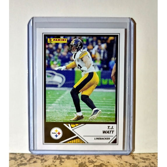 T.J. Watt 2024 Panini NFL #68 Sticker Card Pittsburgh Steelers
