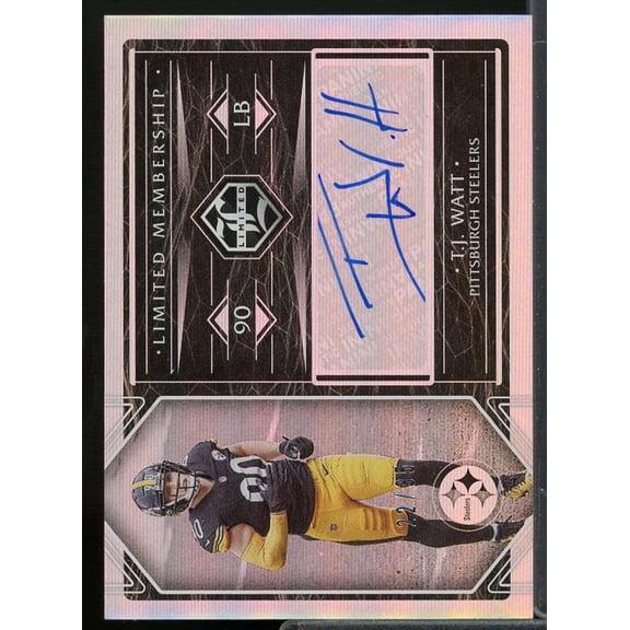 T.J. Watt Card 2020 Limited Membership Autographs #5