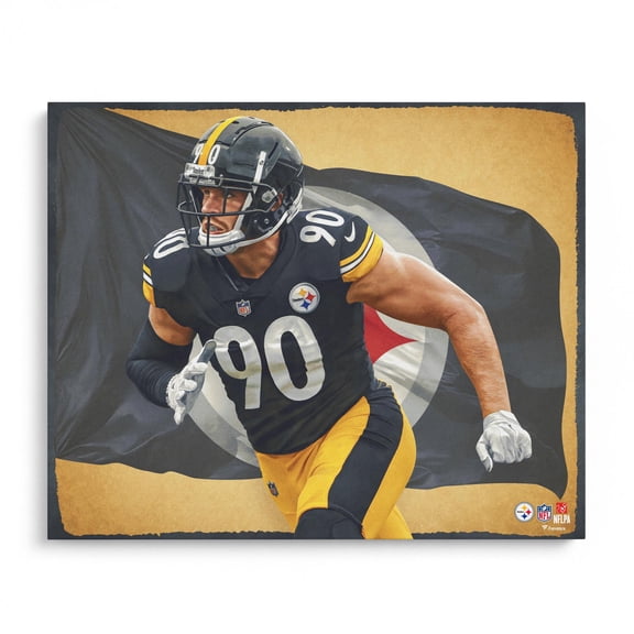 T.J. Watt Pittsburgh Steelers Unsigned 16" x 20" Photo Print - Designed by Artist Brian Konnick