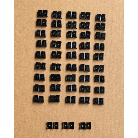 T-Jet & Vibrator HO Slot Car Track Clips for Aurora T-Jet Track 96pcs