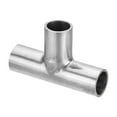 thumbnail image 1 of T Joint Duct Splitter, 0.63 Inch 3 Way Duct Welding Connector T Shape Metal Exhaust Pipe Splitter Fitting Round, 1 of 6