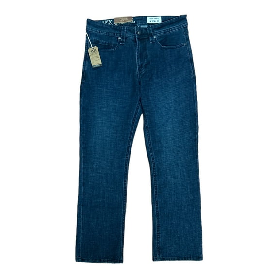 T.K. Axel Men's Slim Boot Cut Stretch 5 Pocket Denim Jean (Obscure Dark Wash, 34x32)