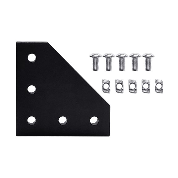 T/L Shape Corner Bracket Plate 5-Hole 90 Degree Joint Board Plate Set for 2020
