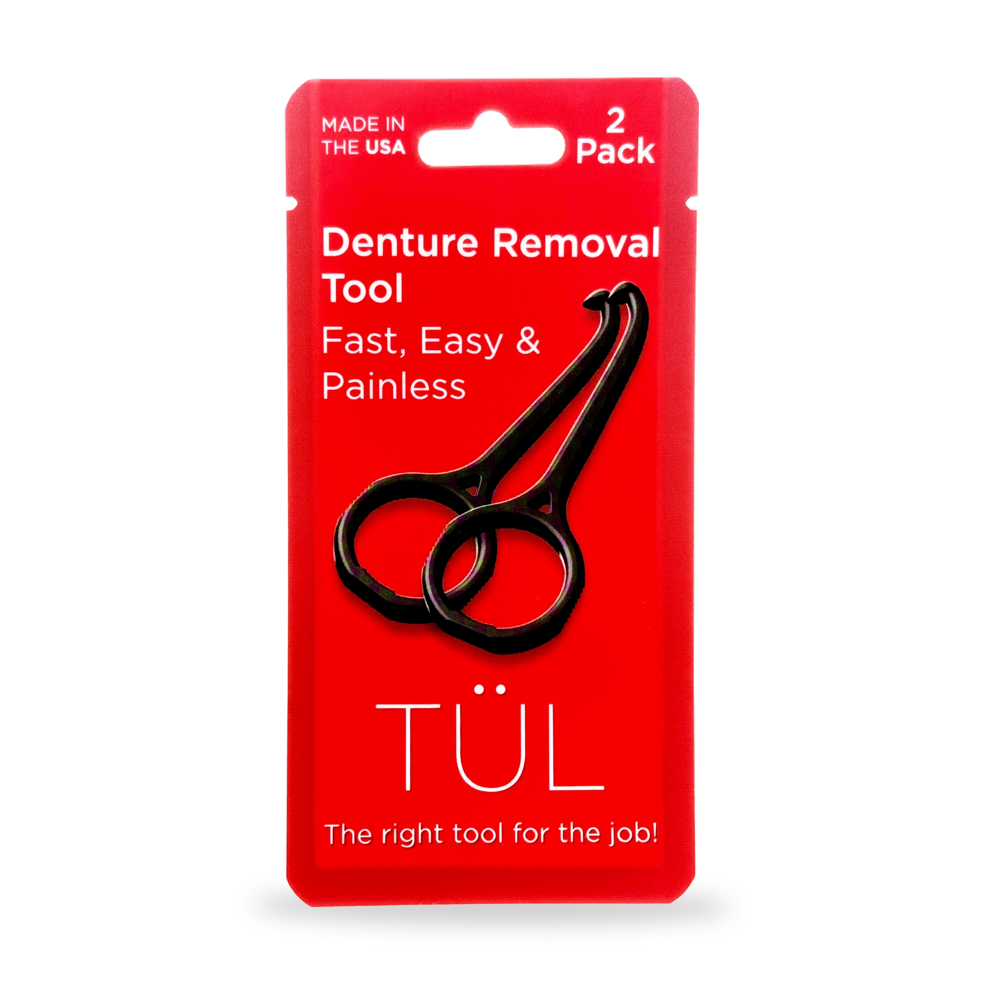 TÜL for Dentures Denture Removal Tool Made in the USA Black 2