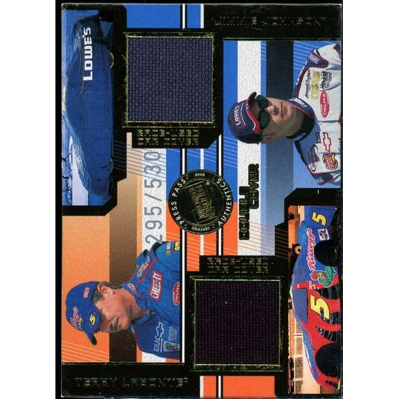 T. Labonte Jimmie Johnson 2003 Press Pass Eclipse Under Cover Double Cover #DC5