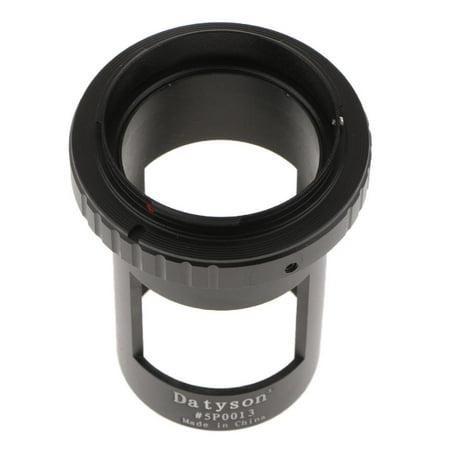 T Lens Adapter For Alpha SLR Photography Sleeve M42 Thread Aluminum For Landscape Lens Spotting Scope (Black)