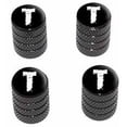 thumbnail image 1 of T Letter Distressed Tire Rim Wheel Aluminum Valve Stem Caps, Multiple Colors, 1 of 1