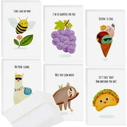 T Marie Funny Notecards and Envelopes Set, 24 Pieces, Multicolor (Paper Cards)