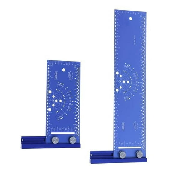 T-Marking Square Rule Bevel Gauge Center Finder Set EZ Marking Hole