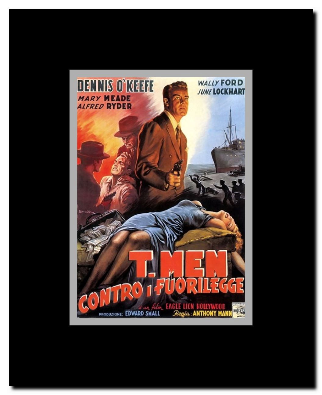 T-Men Framed Movie Poster