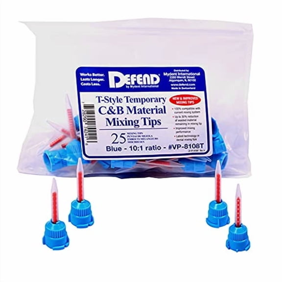 T-Mix C&B Mixing Tips 10:1 Blue/Orange Pkg/25 MFG#: VP-8108T
