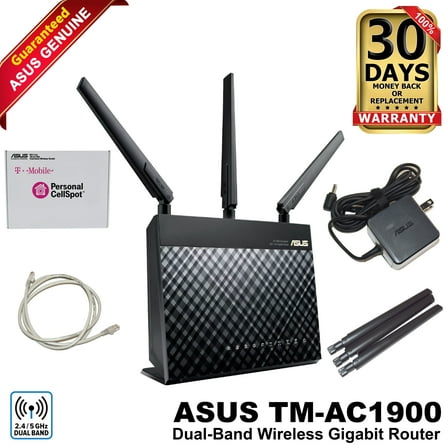 T-Mobile ASUS AC-1900 Router, Dual-Band, AiProtection Security