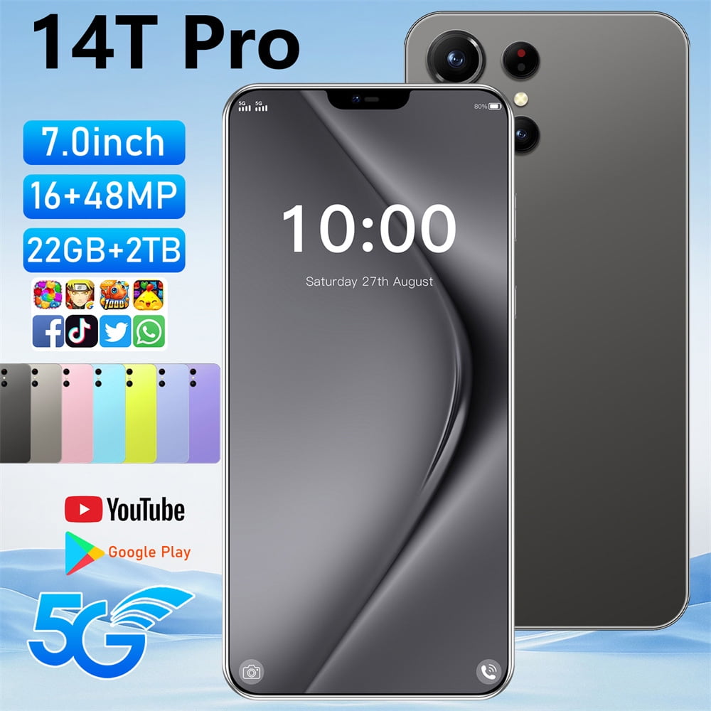 T-Mobile Facing Unlocking Mobile Phones, Unlocked Android Phones, CHYCET 6.52"HD, 12GB + 512GB , 4G Dual Sim Smart Phone,16MP Camera, Cell Phone, 14T Pro
