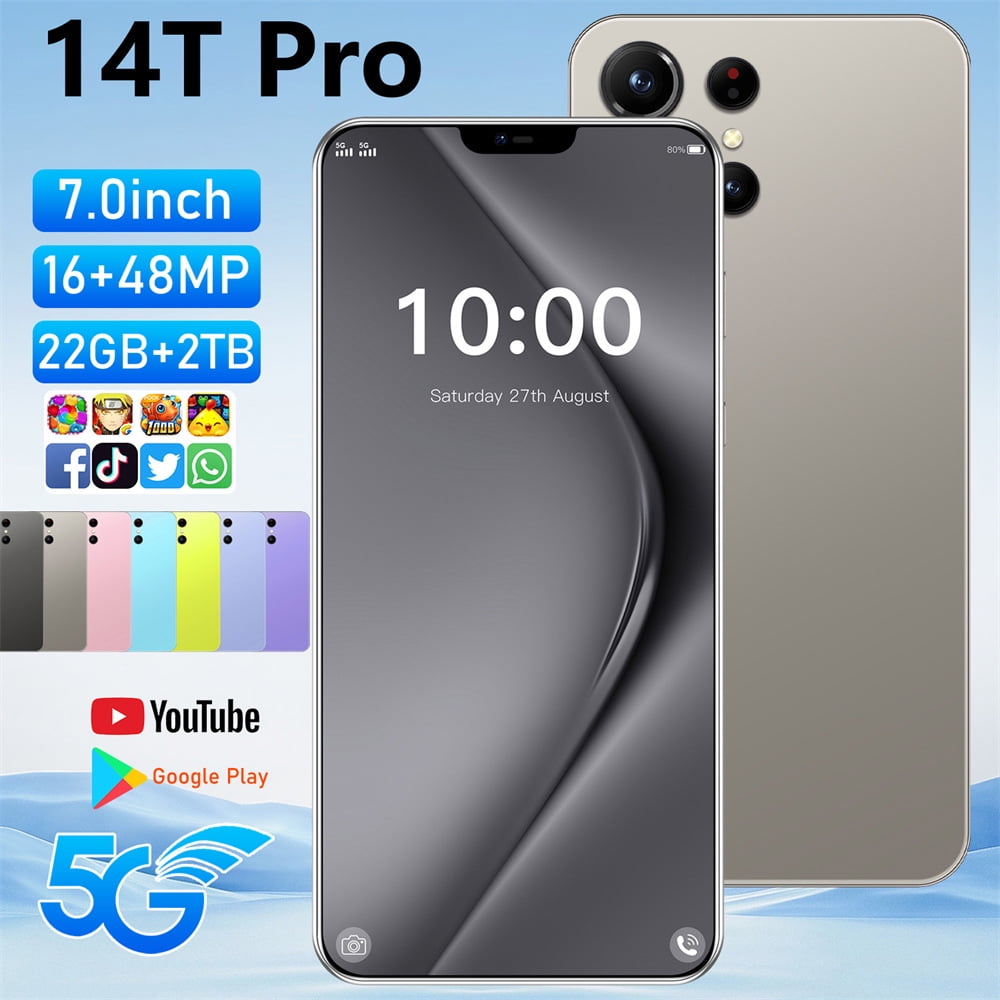 T-Mobile Facing Unlocking Mobile Phones, Unlocked Android Phones, CHYCET 6.52"HD, 12GB + 512GB , 4G Dual Sim Smart Phone,16MP Camera, Cell Phone, 14T Pro