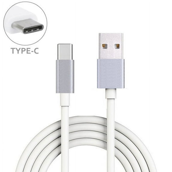 T-Mobile LG G6 White 10ft Long Type-C Cable Rapid Charge USB Wire Sync X9P