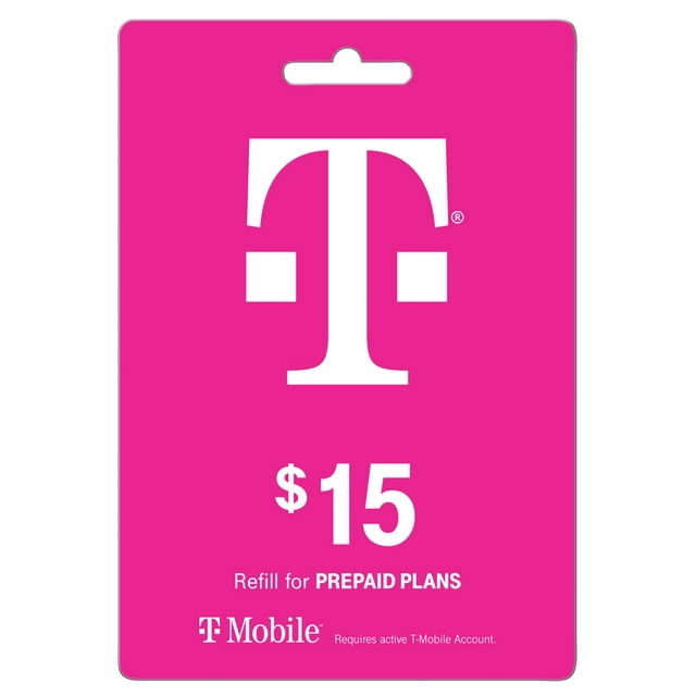 T-Mobile Prepaid $15 Direct Top Up