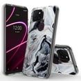 thumbnail image 1 of T-Mobile REVVL 5G Case, Rosebono Bling Glitter Sparkle Black and White Marble Graphic Fashion Cute Colorful Skin Cover Shockproof Case for T-Mobile REVVL 5G, 1 of 5