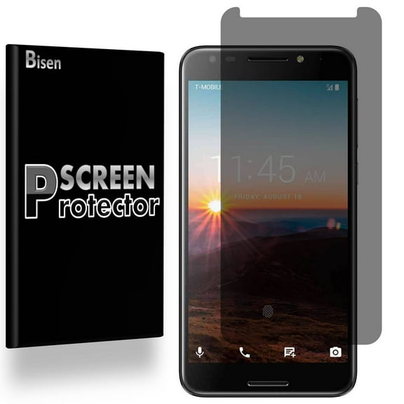 T-Mobile Revvl [2-Pack BISEN] Privacy Tempered Glass Screen Protector, Anti-Spy [Keep your screen secret]