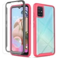 thumbnail image 1 of T-Mobile Revvl 5G Phone Case, [Not Fit Revvl 4], with [Tempered Glass Screen Protector Included], Transparent Durable Hybrid Drop Protection Armor Rugged Protective Phone Cover- Pink, 1 of 7